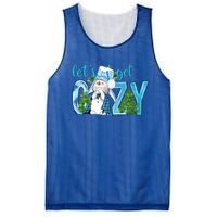 Christmas Snow LetS Get Cozy Winter Freezing Season Great Gift Mesh Reversible Basketball Jersey Tank