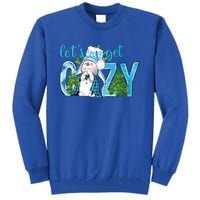 Christmas Snow LetS Get Cozy Winter Freezing Season Great Gift Tall Sweatshirt