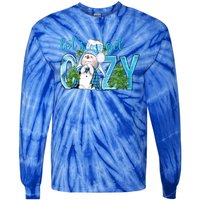 Christmas Snow LetS Get Cozy Winter Freezing Season Great Gift Tie-Dye Long Sleeve Shirt