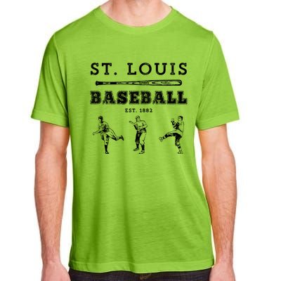 Classic St Louis Missouri Baseball Fan Retro Gift Adult ChromaSoft Performance T-Shirt