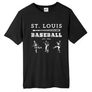 Classic St Louis Missouri Baseball Fan Retro Gift Tall Fusion ChromaSoft Performance T-Shirt