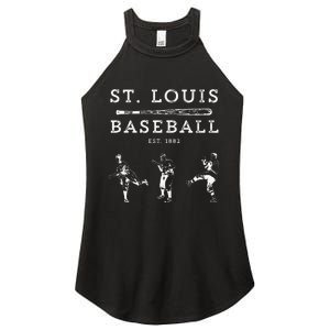 Classic St. Louis Missouri Baseball Fan Women's Perfect Tri Rocker Tank