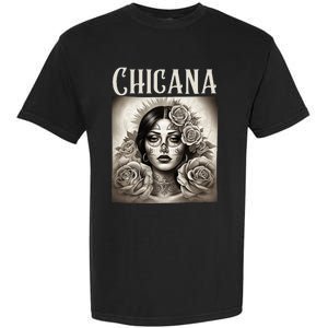 Chicana Style Lowrider Clothes Women Mexican American Latina Garment-Dyed Heavyweight T-Shirt