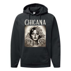 Chicana Style Lowrider Clothes Women Mexican American Latina Performance Fleece Hoodie