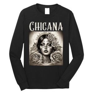 Chicana Style Lowrider Clothes Women Mexican American Latina Long Sleeve Shirt