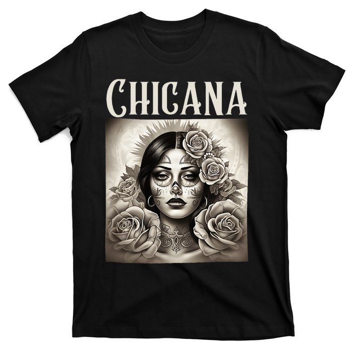 Chicana Style Lowrider Clothes Women Mexican American Latina T-Shirt