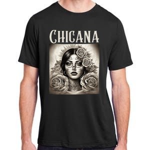 Chicana Style Lowrider Clothes Women Mexican American Latina Adult ChromaSoft Performance T-Shirt