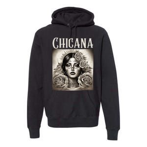 Chicana Style Lowrider Clothes Women Mexican American Latina Premium Hoodie