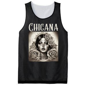 Chicana Style Lowrider Clothes Women Mexican American Latina Mesh Reversible Basketball Jersey Tank