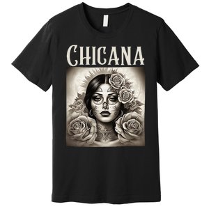 Chicana Style Lowrider Clothes Women Mexican American Latina Premium T-Shirt