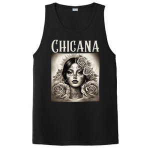 Chicana Style Lowrider Clothes Women Mexican American Latina PosiCharge Competitor Tank