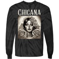 Chicana Style Lowrider Clothes Women Mexican American Latina Tie-Dye Long Sleeve Shirt