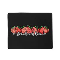 Cute Strawberry Love Lovers Fruit Berry Farmer Mousepad