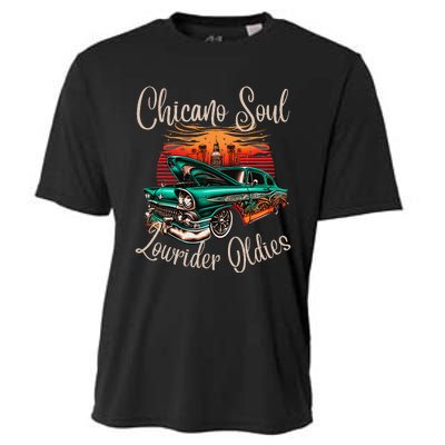 Chicano Soul Lowrider Oldies Car Clothing Low Slow Cholo Cooling Performance Crew T-Shirt