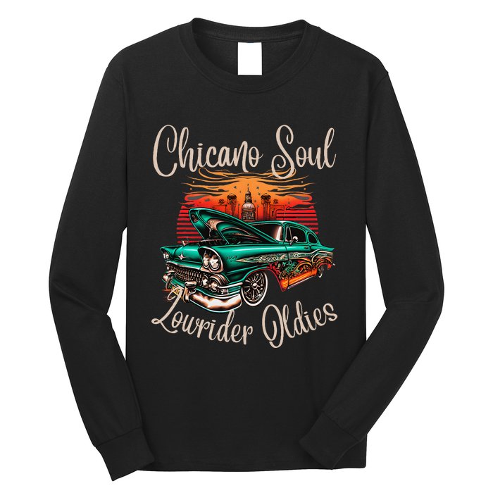 Chicano Soul Lowrider Oldies Car Clothing Low Slow Cholo Long Sleeve Shirt