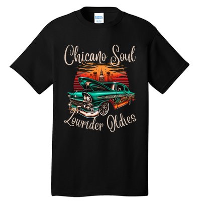 Chicano Soul Lowrider Oldies Car Clothing Low Slow Cholo Tall T-Shirt