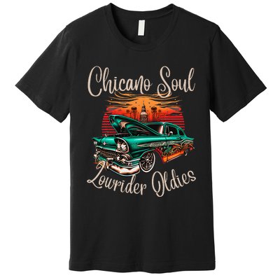 Chicano Soul Lowrider Oldies Car Clothing Low Slow Cholo Premium T-Shirt