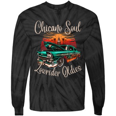 Chicano Soul Lowrider Oldies Car Clothing Low Slow Cholo Tie-Dye Long Sleeve Shirt