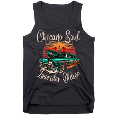 Chicano Soul Lowrider Oldies Car Clothing Low Slow Cholo Tank Top