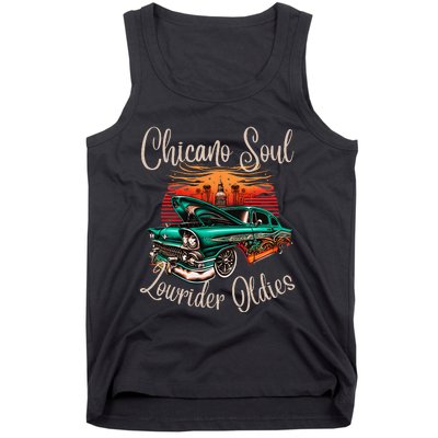 Chicano Soul Lowrider Oldies Car Clothing Low Slow Cholo Tank Top