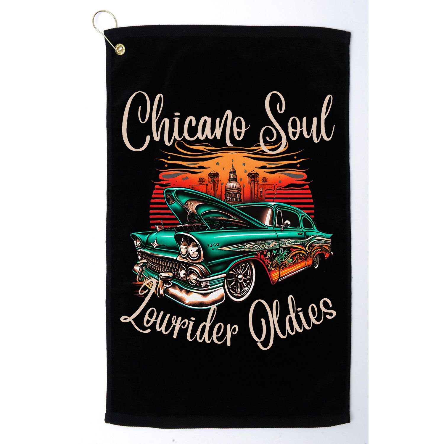 Chicano Soul Lowrider Oldies Car Clothing Low Slow Cholo Golf Towel