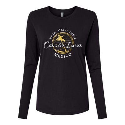 Cabo San Lucas Retro Vintage Womens Cotton Relaxed Long Sleeve T-Shirt