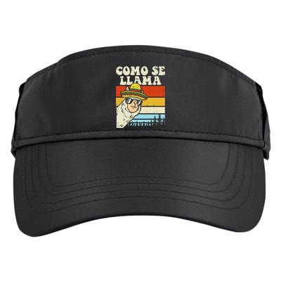 Como Se Llama Funny Cinco De Mayo Mexican Alpaca Animal Adult Drive Performance Visor