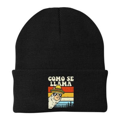 Como Se Llama Funny Cinco De Mayo Mexican Alpaca Animal Beanie