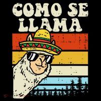 Como Se Llama Funny Cinco De Mayo Mexican Alpaca Animal Flatbill Hat