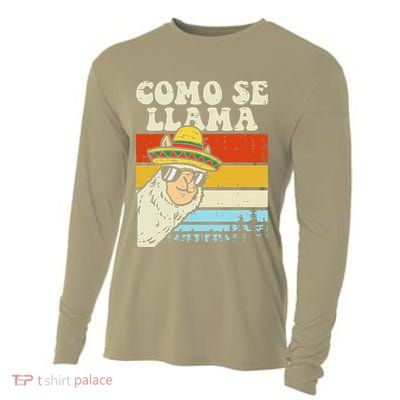 Como Se Llama Funny Cinco De Mayo Mexican Alpaca Animal Cooling Performance Long Sleeve Crew