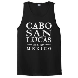 Cabo San Lucas Mexico Retro Souvenir Distressed PosiCharge Competitor Tank