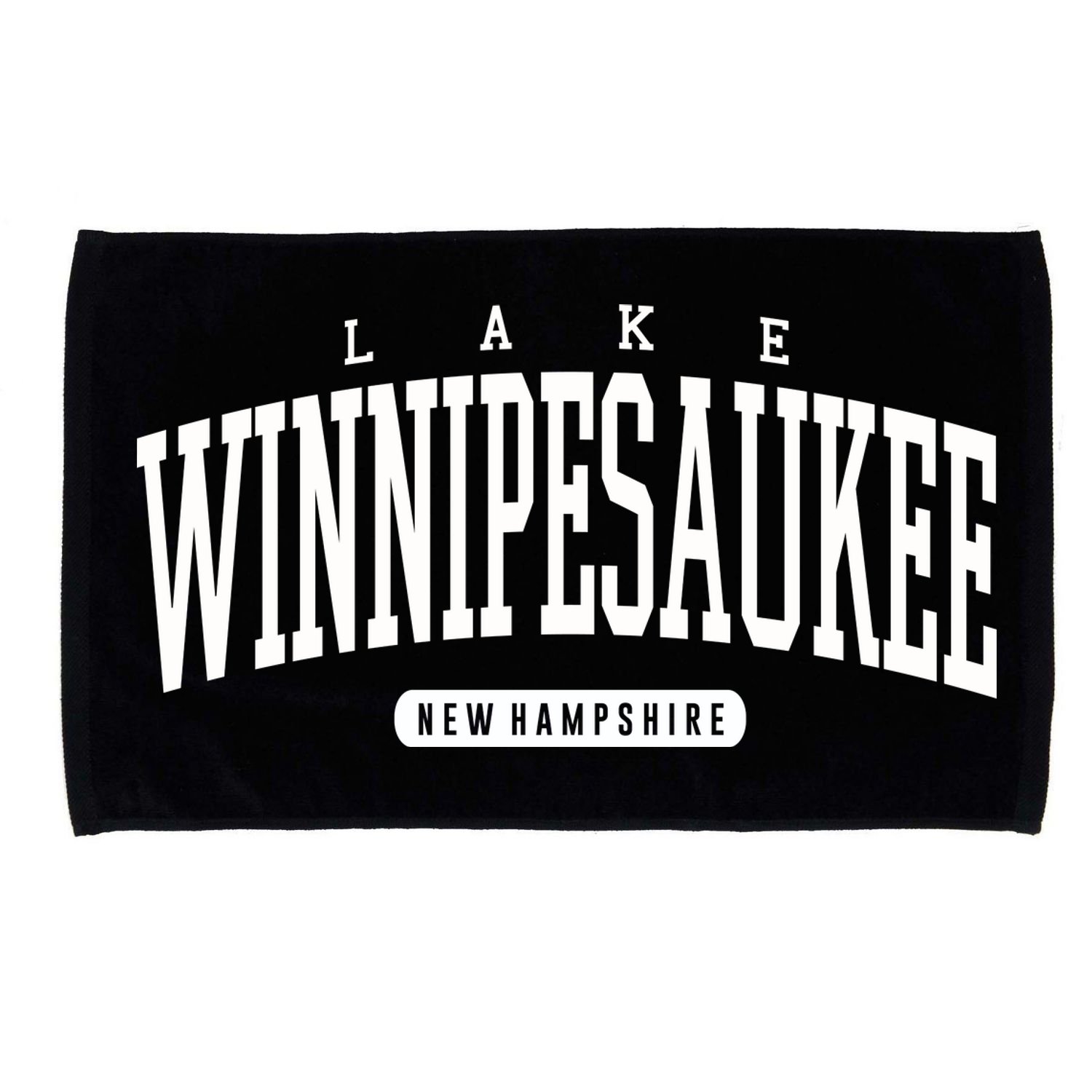 College Style Lake Winnipesaukee New Hampshire Souvenir Gift Great Gift Microfiber Hand Towel
