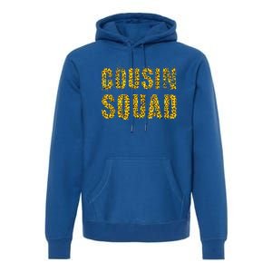 Cousin Squad Leopard Print Funny Mimi Poppy Reeducation Camp Cute Gift Premium Hoodie