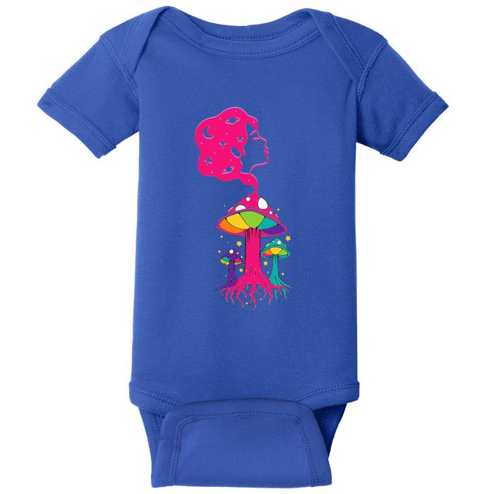 Cosmic Shroom Lady Baby Bodysuit