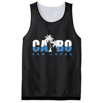 Cabo San Lucas Mexico Ocean Vibes Vintage Typography Mesh Reversible Basketball Jersey Tank