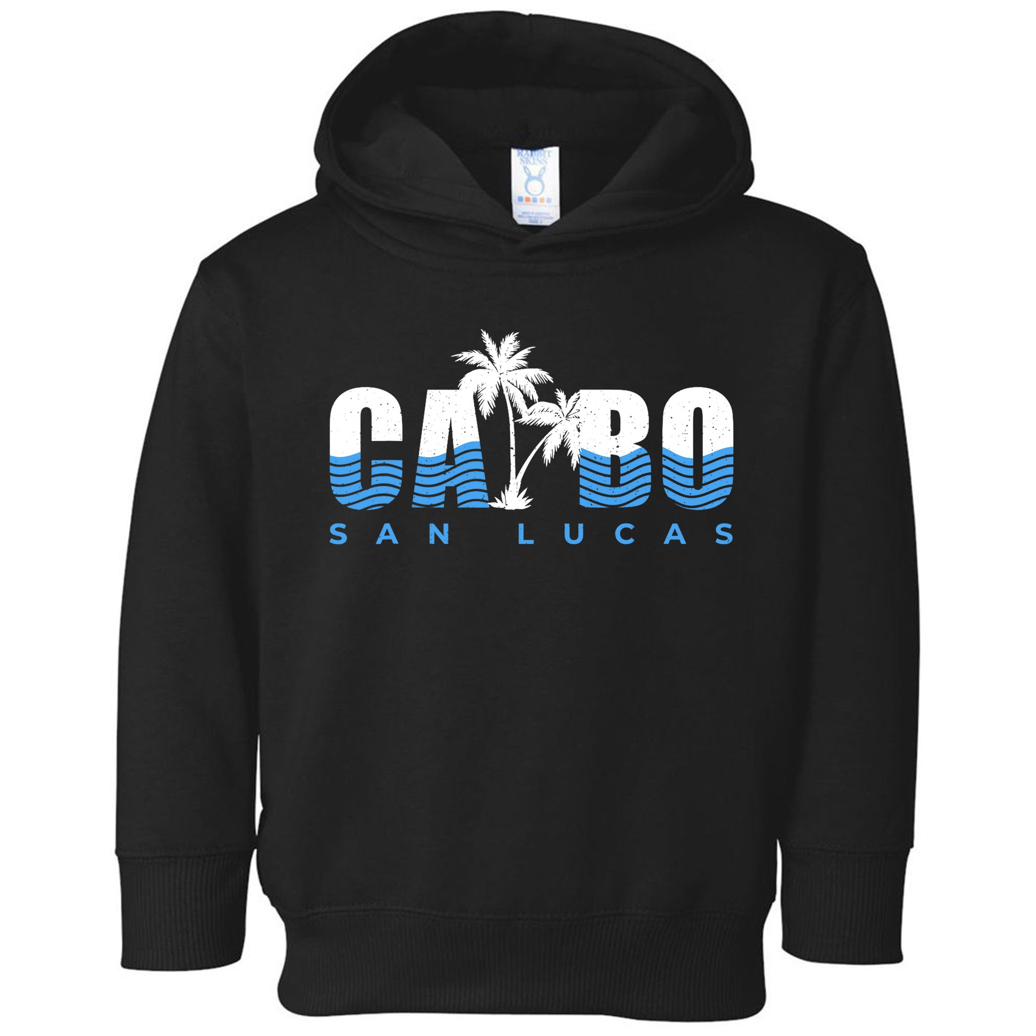 Cabo San Lucas Mexico Ocean Vibes Vintage Typography Toddler Hoodie