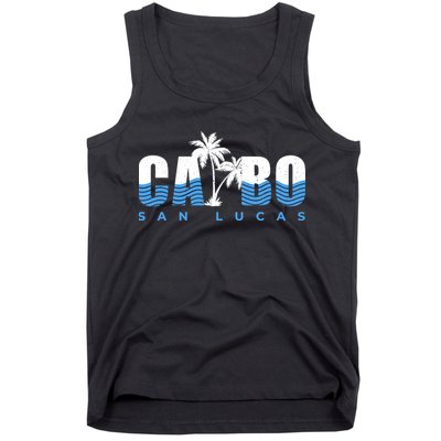 Cabo San Lucas Mexico Ocean Vibes Vintage Typography Tank Top