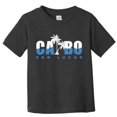 Cabo San Lucas Mexico Ocean Vibes Vintage Typography Toddler T-Shirt
