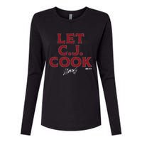 Cj Stroud Let Cj Cook Womens Cotton Relaxed Long Sleeve T-Shirt