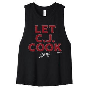 Cj Stroud Let Cj Cook Women's Racerback Cropped Tank