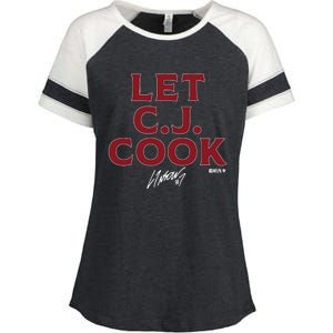 Cj Stroud Let Cj Cook Enza Ladies Jersey Colorblock Tee