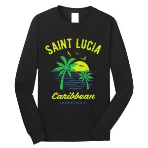 Caribbean Saint Lucia Long Sleeve Shirt