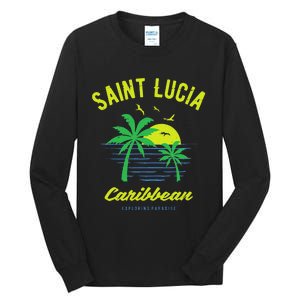 Caribbean Saint Lucia Tall Long Sleeve T-Shirt