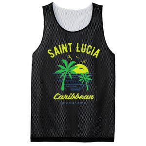 Caribbean Saint Lucia Mesh Reversible Basketball Jersey Tank