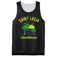 Caribbean Saint Lucia Mesh Reversible Basketball Jersey Tank