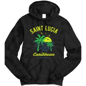 Caribbean Saint Lucia Tie Dye Hoodie