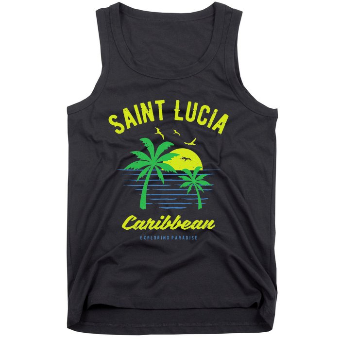 Caribbean Saint Lucia Tank Top