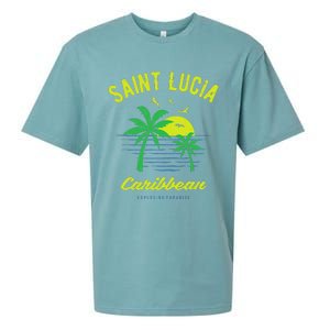 Caribbean Saint Lucia Sueded Cloud Jersey T-Shirt