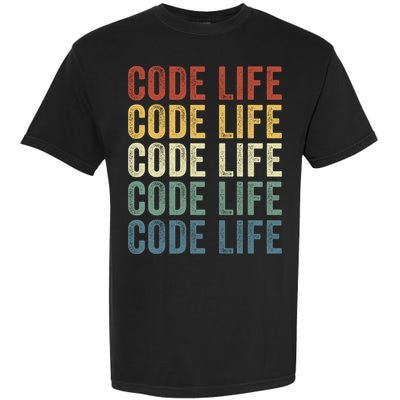 Code Sleek Life Minimalist Retro Design For Tech Enthusiasts Coding Aficionados Comfort Colors T-Shirt