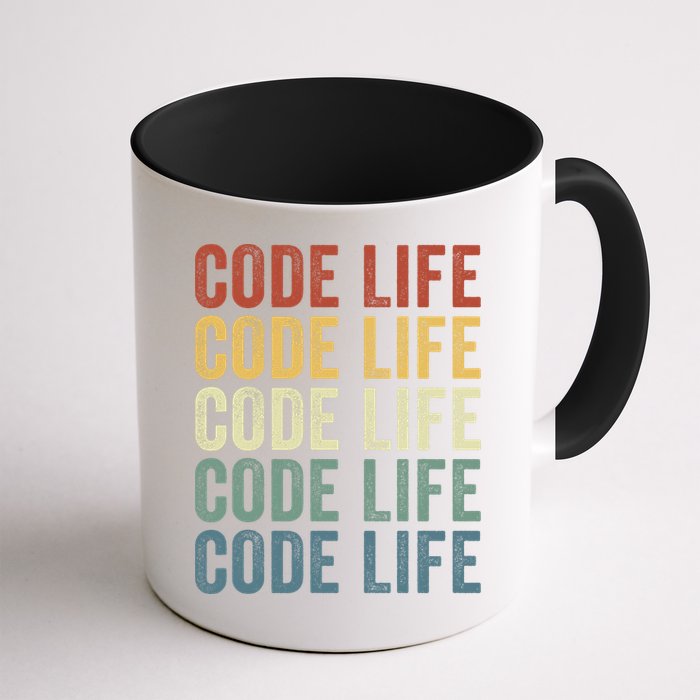 Code Sleek Life Minimalist Retro Design For Tech Enthusiasts Coding Aficionados Mug